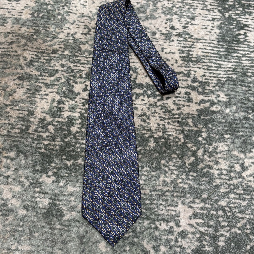 Vintage Firenze 100% silk tie Made In Italy Equestrian